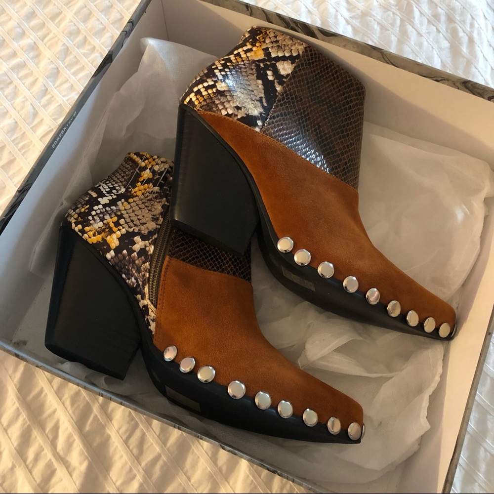 NEW Jeffrey Campbell Deville studded ankle boots!